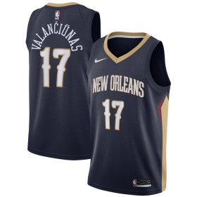 Dres New Orleans Pelicans jonas valanciunas 17 Nike 2022-23 Icon Edition Navy Swingman
